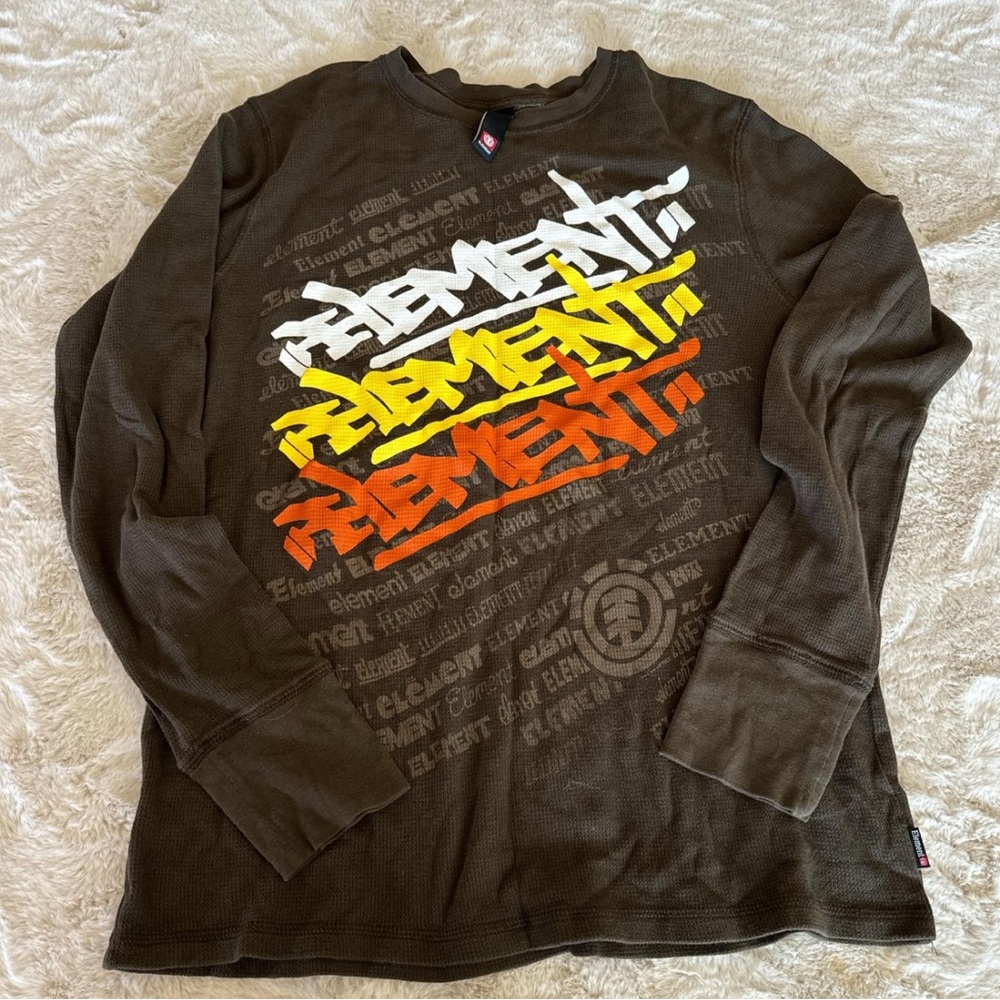 Element Men's Brown Graphic Thermal
